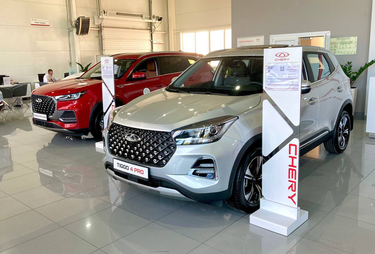 Продажи CHERY в России выросли в 4,5 раза по сравнению с прошлым годом